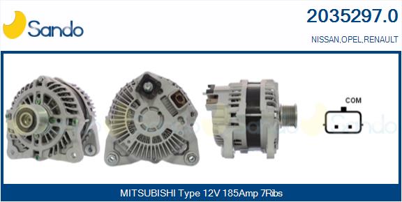 SANDO 2035297.0 Alternatore