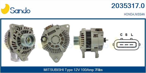SANDO 2035317.0 Alternatore
