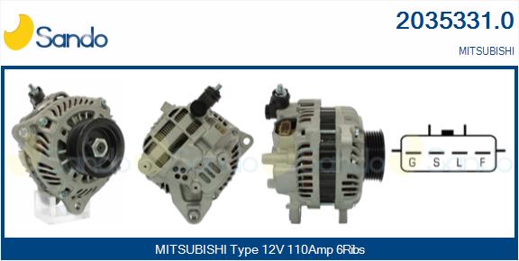 SANDO 2035331.0 Alternatore