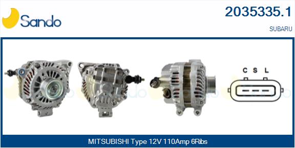 SANDO 2035335.1 Alternatore