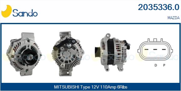 SANDO 2035336.0 Alternatore
