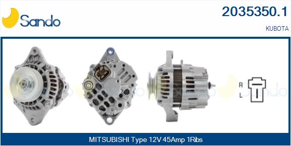 SANDO 2035350.1 Alternatore