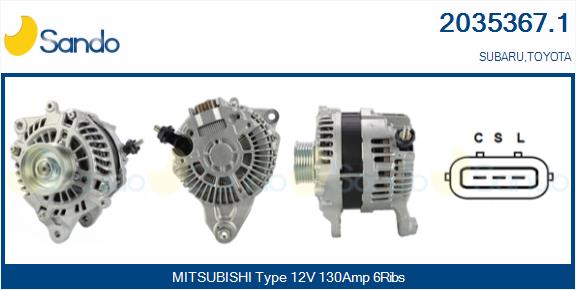 SANDO 2035367.1 Alternatore