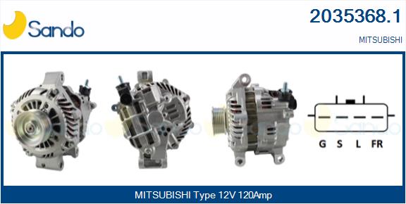SANDO 2035368.1 Alternatore