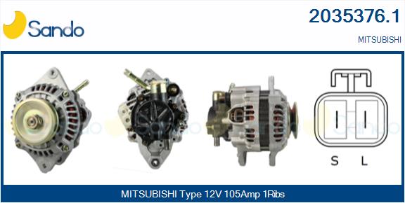 SANDO 2035376.1 Alternatore