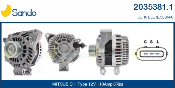 SANDO 2035381.1 Alternatore