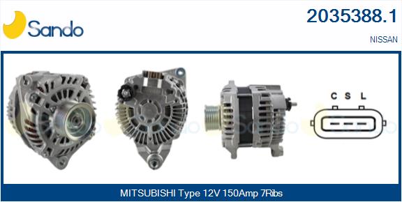 SANDO 2035388.1 Alternatore