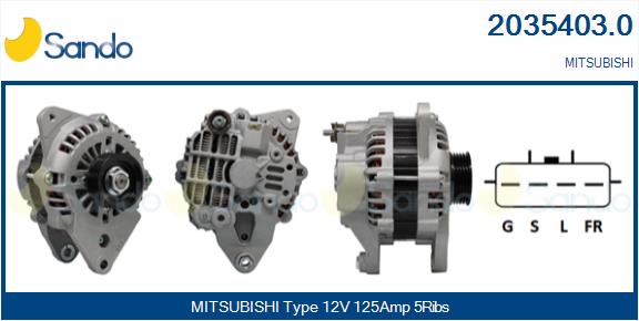 SANDO 2035403.0 Alternatore