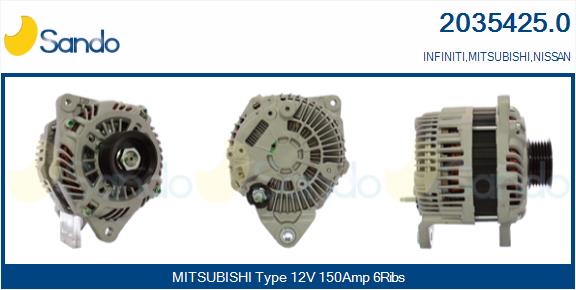 SANDO 2035425.0 Alternatore