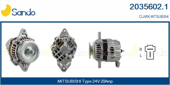 SANDO 2035602.1 Alternatore