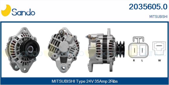 SANDO 2035605.0 Alternatore