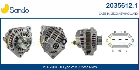 SANDO 2035612.1 Alternatore
