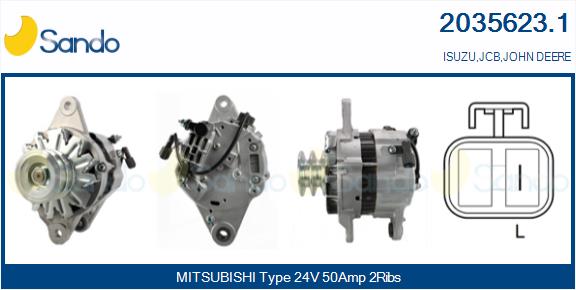 SANDO 2035623.1 Alternatore