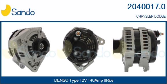 SANDO 2040017.0 Alternatore