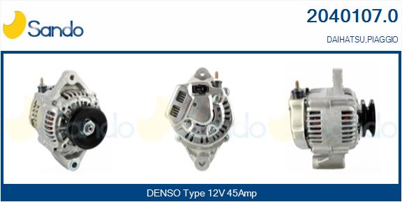 SANDO 2040107.0 Alternatore