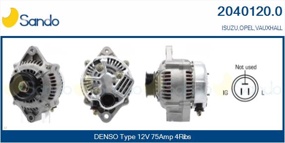 SANDO 2040120.0 Alternatore