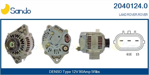SANDO 2040124.0 Alternatore