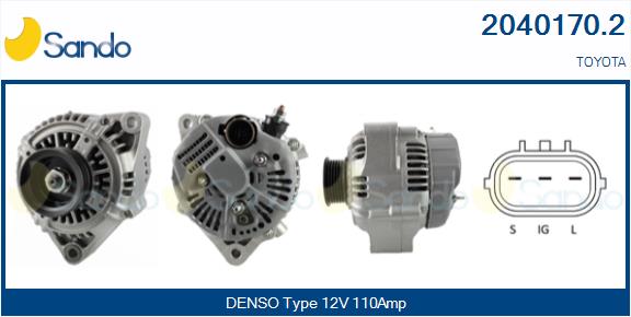 SANDO 2040170.2 Alternatore