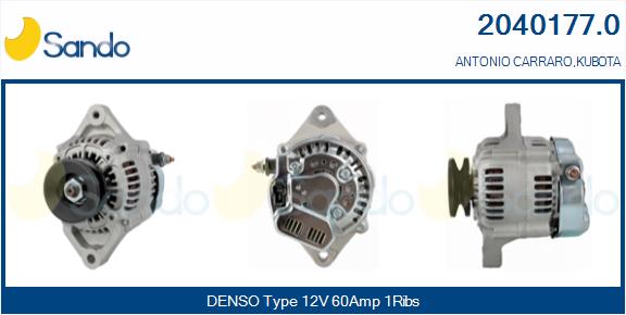 SANDO 2040177.0 Alternatore