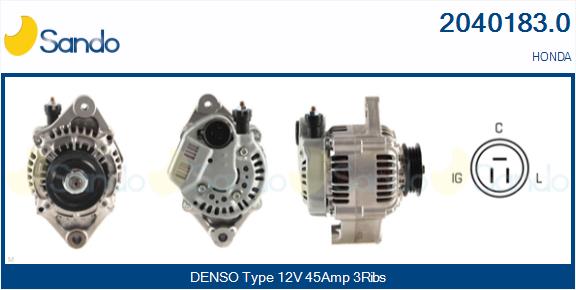 SANDO 2040183.0 Alternatore