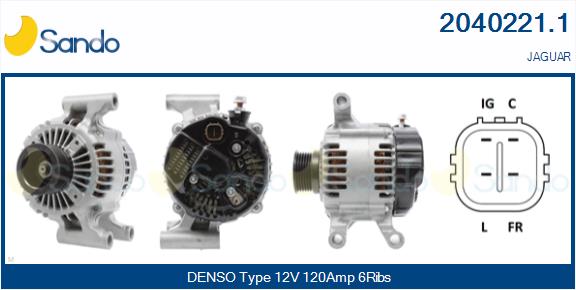 SANDO 2040221.1 Alternatore