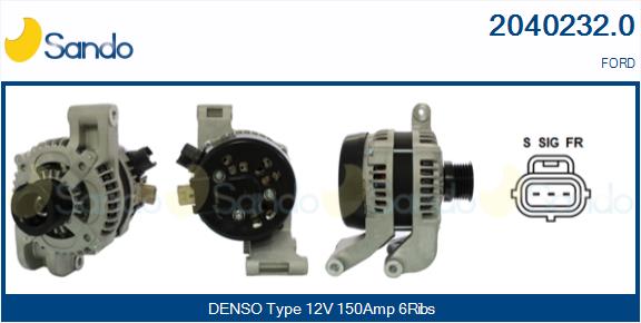 SANDO 2040232.0 Alternatore