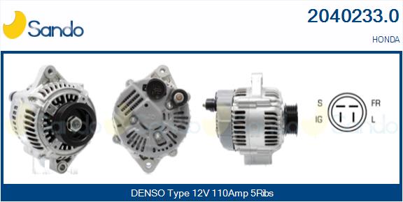 SANDO 2040233.0 Alternatore