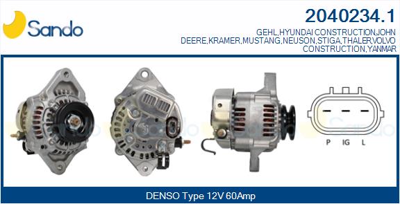 SANDO 2040234.1 Alternatore
