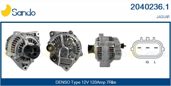 SANDO 2040236.1 Alternatore