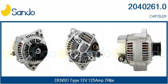 SANDO 2040261.0 Alternatore