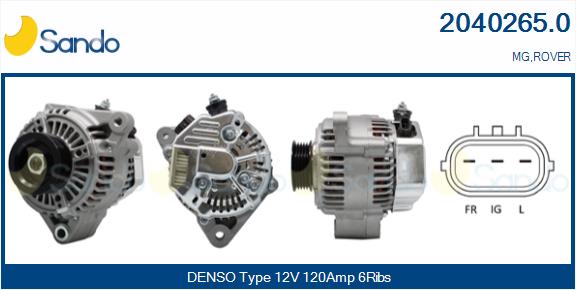 SANDO 2040265.0 Alternatore