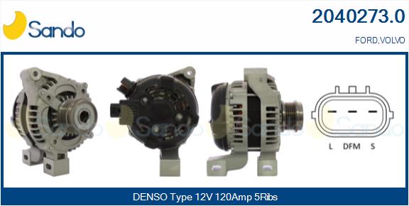 SANDO 2040273.0 Alternatore