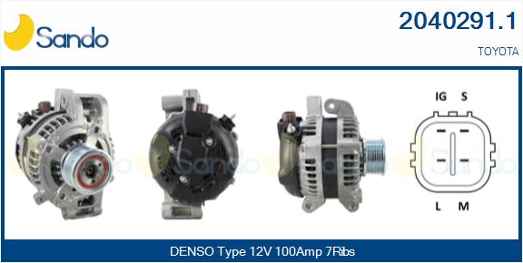 SANDO 2040291.1 Alternatore