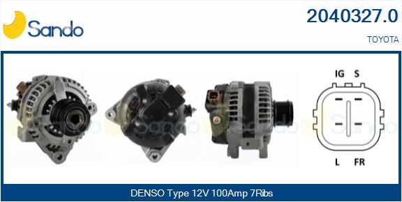 SANDO 2040327.0 Alternatore