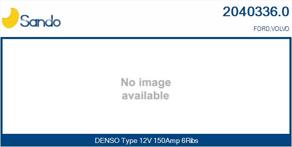 SANDO 2040336.0 Alternatore