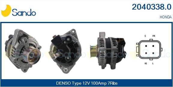 SANDO 2040338.0 Alternatore