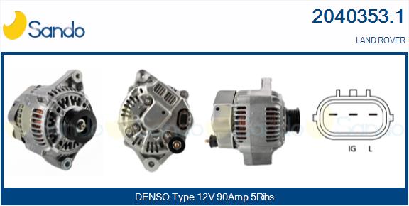SANDO 2040353.1 Alternatore