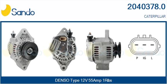SANDO 2040378.0 Alternatore