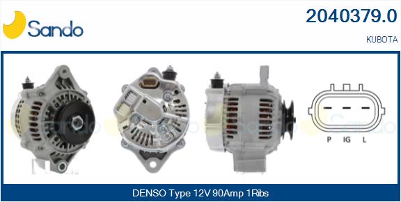SANDO 2040379.0 Alternatore