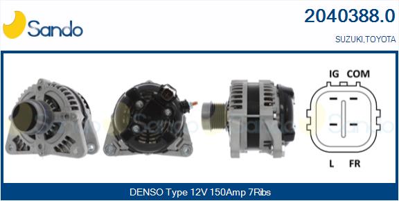 SANDO 2040388.0 Alternatore