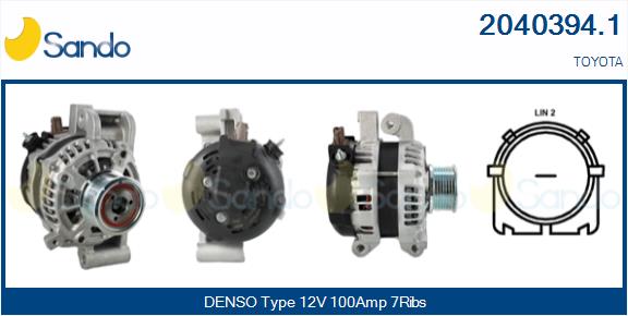 SANDO 2040394.1 Alternatore