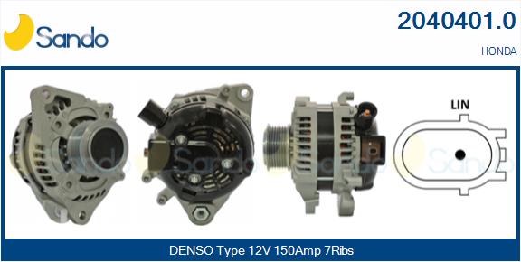 SANDO 2040401.0 Alternatore