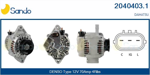 SANDO 2040403.1 Alternatore