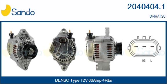 SANDO 2040404.1 Alternatore