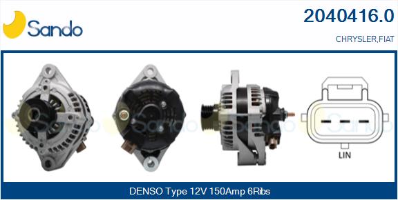 SANDO 2040416.0 Alternatore