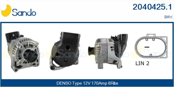 SANDO 2040425.1 Alternatore