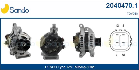 SANDO 2040470.1 Alternatore