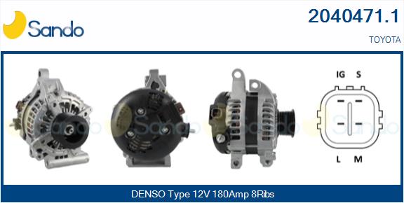 SANDO 2040471.1 Alternatore