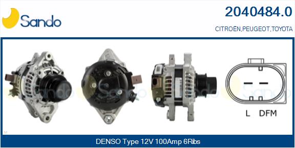 SANDO 2040484.0 Alternatore