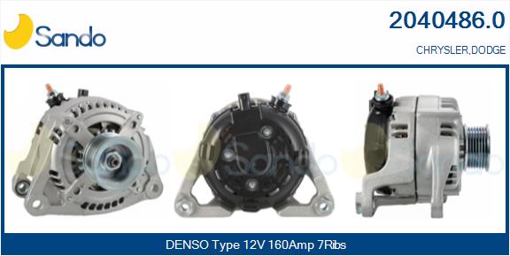 SANDO 2040486.0 Alternatore